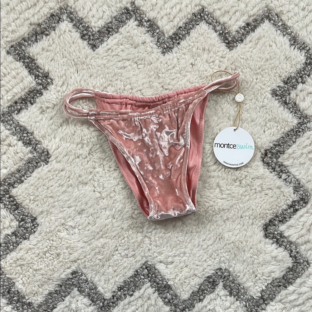 Montce Swim Pink Crush Brazil Bikini Bottom - NWT